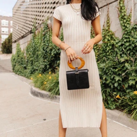 Champagne Bohme Fitted Dress - Picture 2 of 5